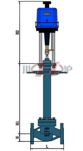 ZDSDW-P(M)電動低溫調節(jié)閥 外形尺寸圖